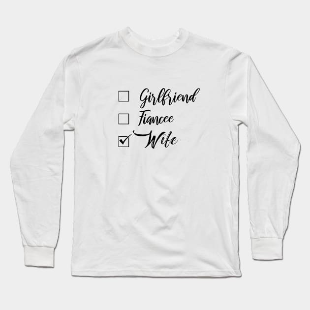 girlfriend fiancee wife Long Sleeve T-Shirt by bisho2412